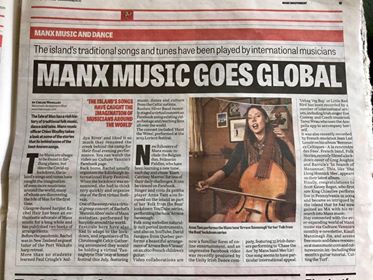 Manx Independent Newspaper mention!